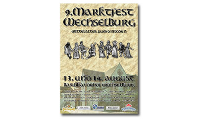 Plakat für Marktfest in Wechselburg